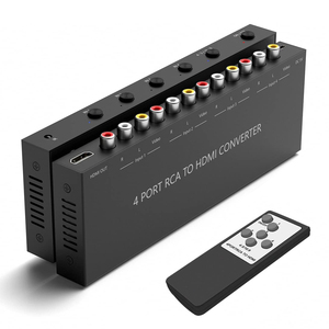 4 * AV RCA Audio analógico compuesto Video a HDMI convertidor adaptador conmutador soporte 1080P @ 60Hz - Product Image 1