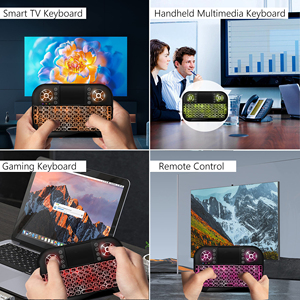 MRSVI-teclado inalámbrico A8 Mini, 2,4G, retroiluminación, Bluetooth, Air Mouse, Control remoto táctil para Smart TV Box, Touchpad PC - Product Image 5