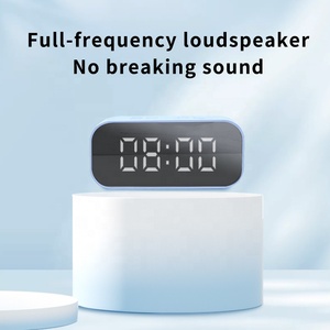Multifunktions-Tech-Mini-FM-Radio TF-Speichers teck platz Spiegel Digitaluhr Schreibtisch Drahtloser BT-Uhr-Lautsprecher - Product Image 5
