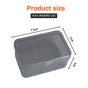 翻盖塑料盒PP收纳盒收纳盒迷你盒多功能收纳盒 - Product Image 4