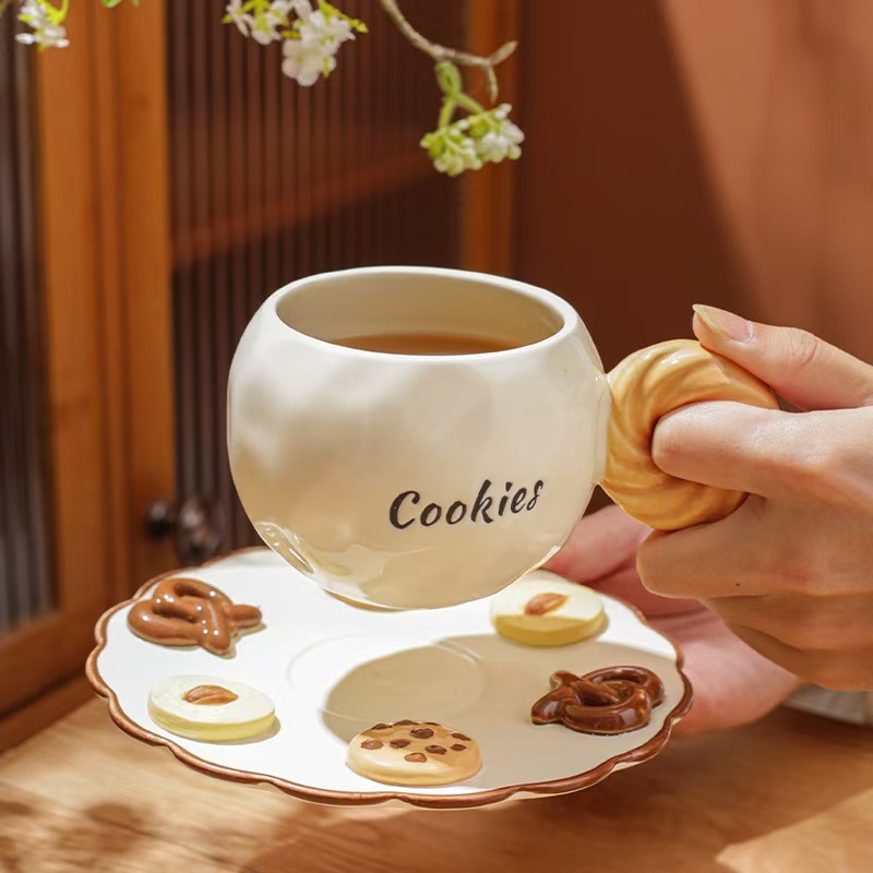 Tazza per biscotti color kaki