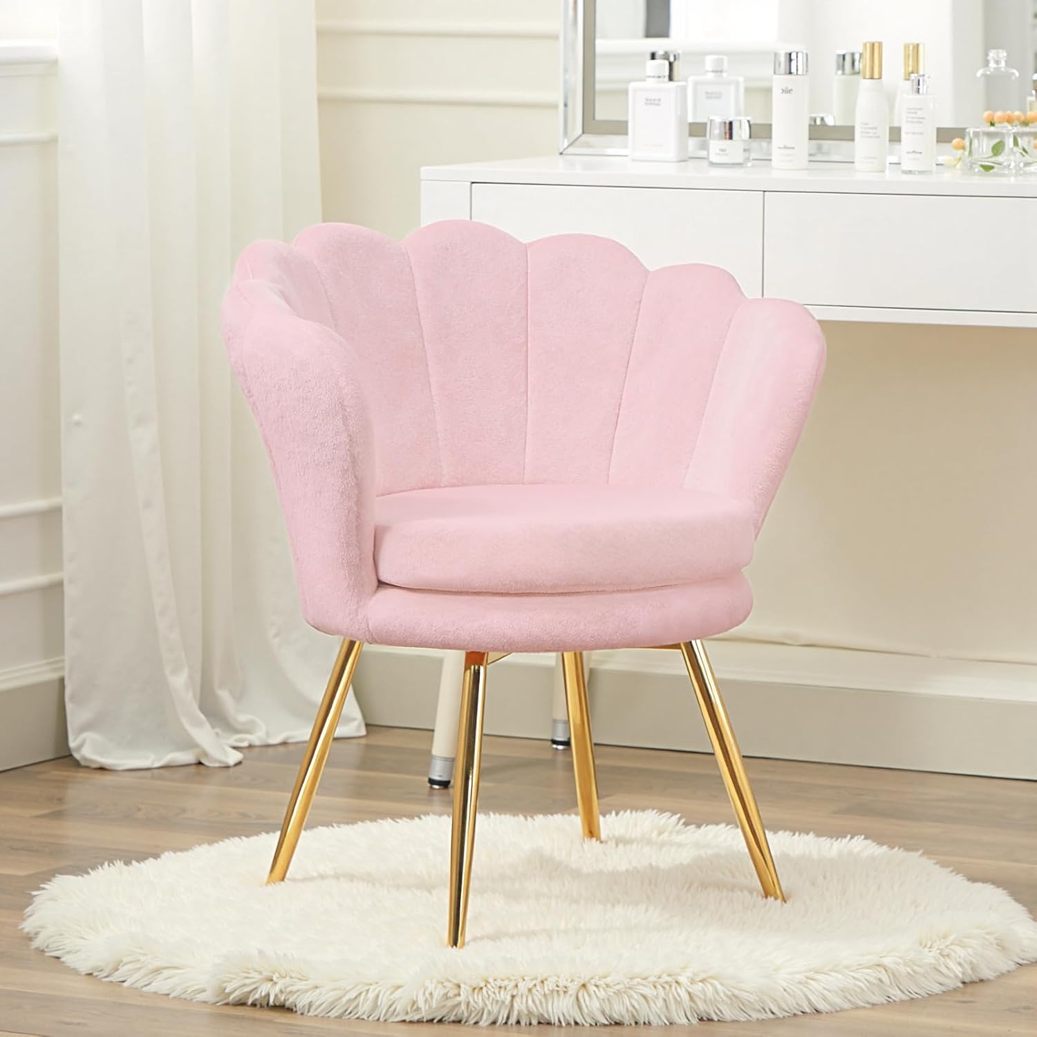 Fausse fourrure rose