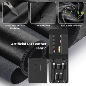 60W PU数据线套装多功能USB线缆套装储物盒包多USB充电适配器充电器套装旅行用 - Product Image 4