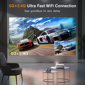 Auking เครื่องฉายแอนดรอยด์อัพเกรด2024 1080P 5G รองรับบลูทูธ4K แก้ไขคีย์สโตนซูม - Product Image 2