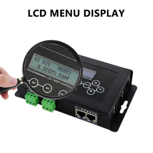 DC 9V DMX512 4CH Timer Dimmer Controller LED programmabile fai da te XLR-3 RJ45 morsettiera interfaccia di uscita di ingresso con Display LCD