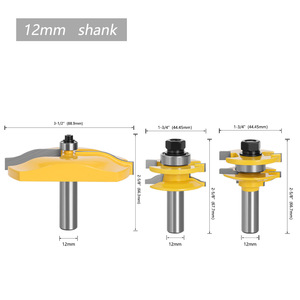 Industrial Quality 1/2 Shank Wood Milling <strong>Cutter</strong> CNC Router Bits <strong>Arc</strong> Bending Integrated Forming Tool Woodworking Slotting <strong>Cutter</strong> - Product Image 6