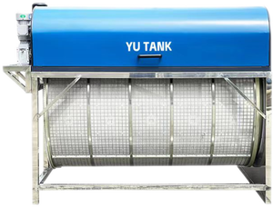 Stainless Steel 316L Backwash <strong>Vacuum</strong> <strong>Filter</strong> 316 Aquaculture Backwash <strong>Filter</strong> Pond <strong>Drum</strong> <strong>Filter</strong> for RAS Farm Fish Equipment