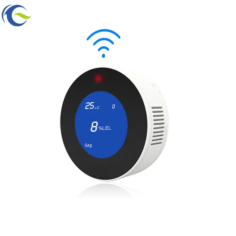 Tuya-Medidor de gas natural para el hogar, detector de alarma de fugas de gas glp, inteligente, con control remoto por Wifi