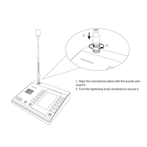 Hotsell VoIP Sistema de intercomunicación Zycoo Consola Micrófono Teléfono IP M100 Despacho - Product Image 6