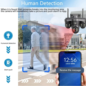 3PTZ 30X ซูมออปติคอลได้สูงสุดแบบอัลตร้า HD 35MP 7เลนส์4มุมมองติดตามอัตโนมัติ WiFi IP กล้องวงจรปิดรักษาความปลอดภัยเครือข่ายไร้สาย - Product Image 6