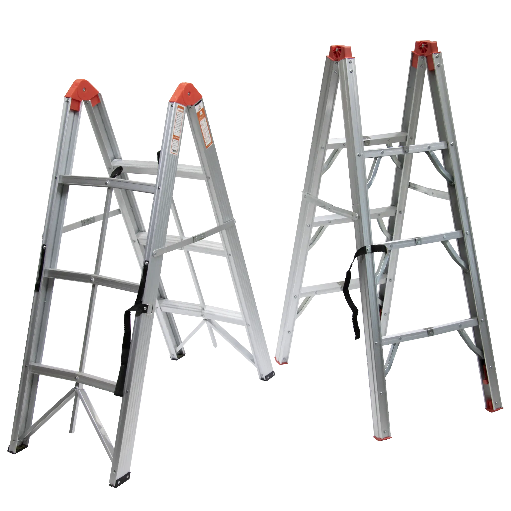 Ático bisagra palo escalera apartamento hogar 3 escalones escalera plegable escaleras EN131 plata aluminio barato Industrial aluminio personalizado
