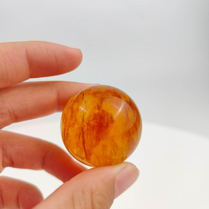 水晶球球黄色蛍光球治癒アート装飾用 - Product Image 4