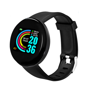 D18 akıllı saat reloj akıllı su geçirmez nabız monitörü erkek kadın Smartwatch yuvarlak spor dijital saatler D18s