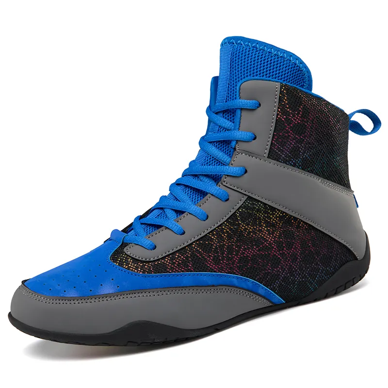 Scarpe da boxe professionali leggere con suola morbida scarpe da boxe da allenamento per la moda giovanile scarpe da boxe di alta qualità