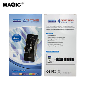 新款USB 2.0 VGA分离器打印机鼠标键盘共享切换器1920*1440 USB开关盒适配器4端口USB Kvm交换机 - Product Image 6