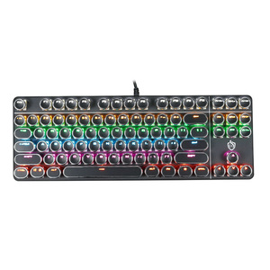 Gaming Glow <span class=keywords><strong>Keyboard</strong></span> 104 tasti tastiere da gioco arcobaleno retroilluminate a LED sospese meccaniche per PC <span class=keywords><strong>Computer</strong></span> portatile