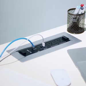 带<span class=keywords><strong>Usb</strong></span>的电动翻盖办公桌电源插座桌面插座电涌保护器电源板 - Product Image 6