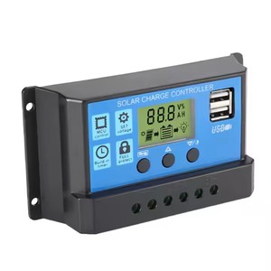 ESG 12V/24V Auto 10AH 70LCD Mppt panel solar batería PWM carga Controlador Solar manual PWM controlador de carga solar - Product Image 5