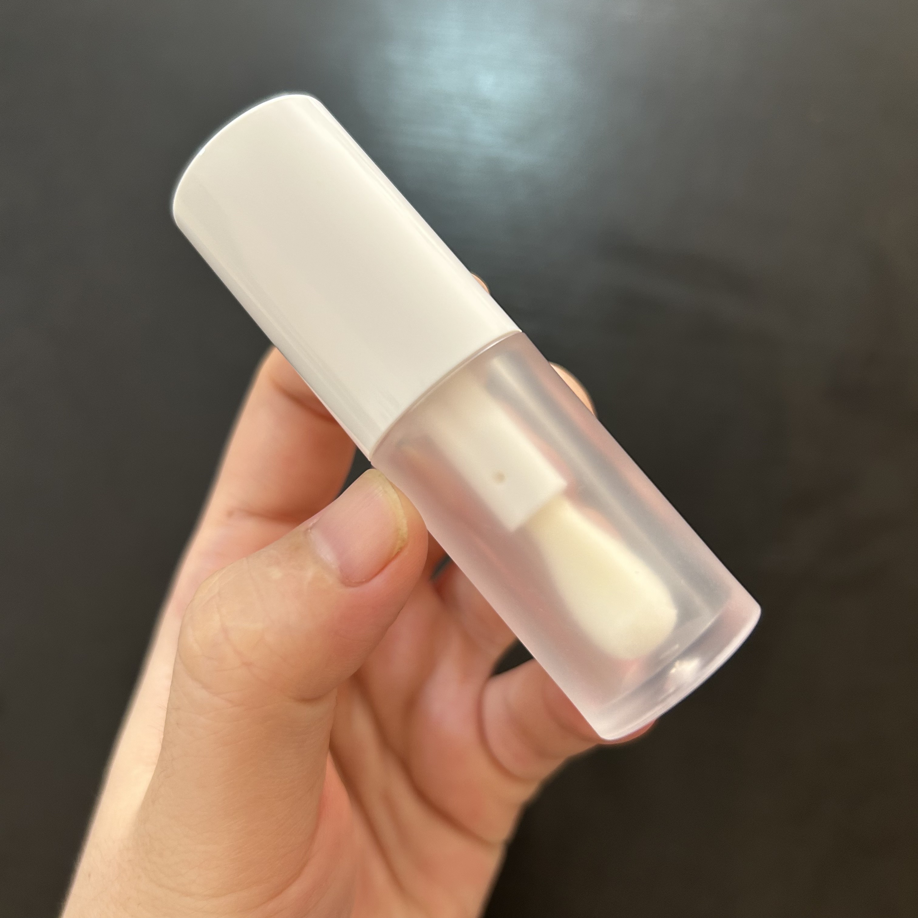 frosted white tube