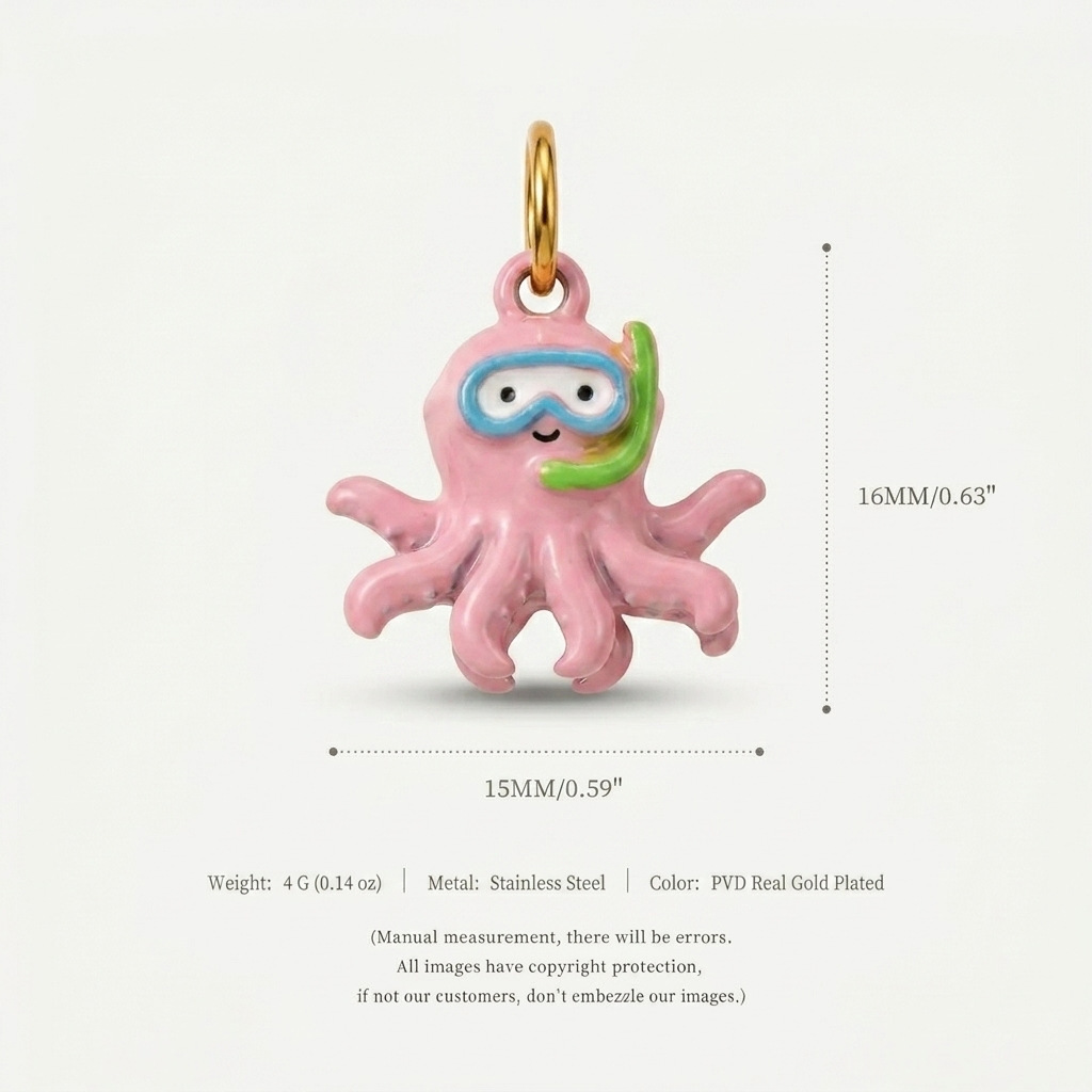 Pendentif poulpe-12