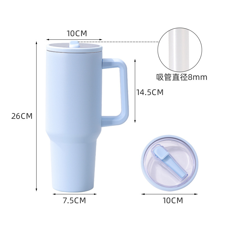 Taza de viaje con tapa para sorber multicolor
