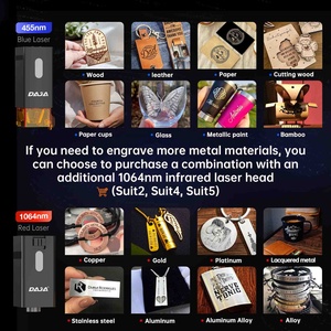 DAJA portátil Mini CNC grabador láser cortador DIY APP Control máquina de grabado láser madera vidrio papel piedra AI pulsado - Product Image 6