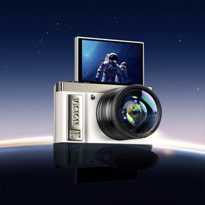 กล้องวิดีโอ4K พร้อมหน้าจอพลิกขนาด3.0นิ้ว IPS 16X การซูมดิจิตอลที่มีเซ็นเซอร์ CMOS - Product Image 1