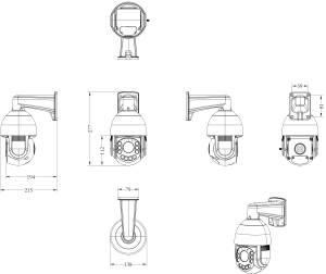 HIK Plug Play 360 Degree PTZ <strong>Camera</strong> 10PCS <strong>Array</strong> Dual Light 20X Optics Zoom 4.7-94mm Auto Lens 4K <strong>Camera</strong> Audio Human Tracking - Product Image 4