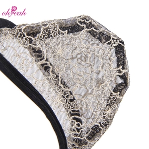 Bordado rojo ver a través de transparente C String Panty Homme Sissy Pantie,C-string para hombres - Product Image 4
