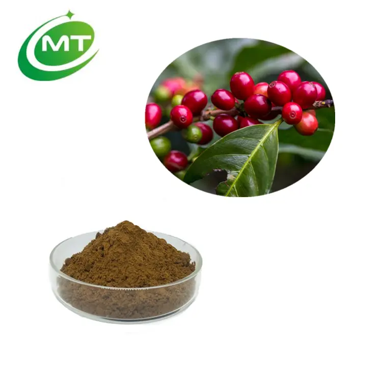 Extrato de cafeteira orgânico alto puro rhamnus, extrato de fruta calibre, pó/extrato de cereja de café para beber