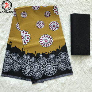 Hot Sale Neues Design Java Style Geprägter afrikanischer Wachs druck Polyester Stoff 4 2 Yards für Kleidung Kleid - Product Image 2