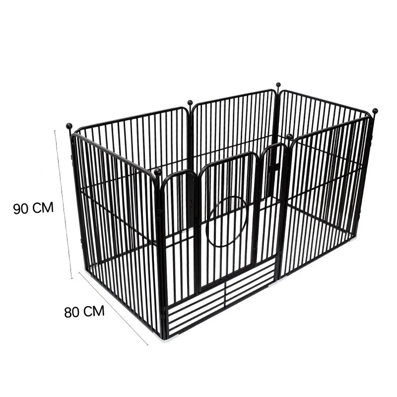 ขายร้อนขนาดใหญ่ DIY สัตว์เลี้ยง Playpen สุนัขรั้วสัตว์แมวกระโดดถ้ํารั้วสุนัขลวดสัตว์เลี้ยง Playpen พร้อมล็อค