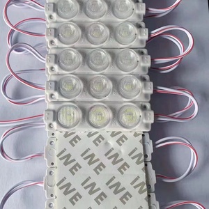 高輝度12V3ledsモジュール3W超音波注入LEDモジュールレンズ付きSMD3030LEDモジュールライト - Product Image 1
