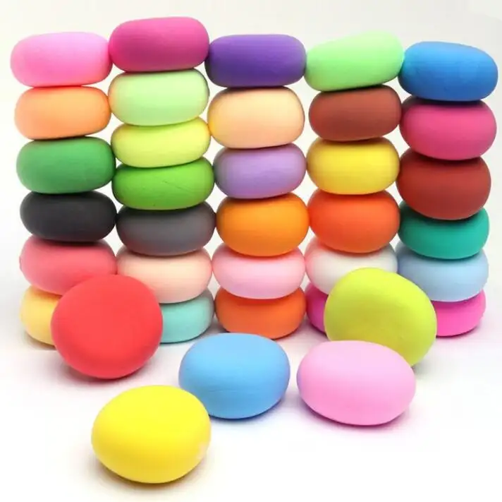 Pacote Personalizado Air Dry Clay 10pack Super Light Soft Air Polymer Clay 24 Cores Espuma Argila Modelagem