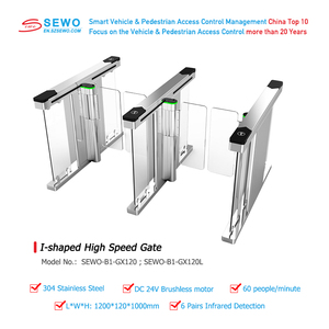 SEWO RFID Smart Speed Gate Drehkreuz biometrische Finger abdruck Drehkreuz QR-Code-Scanner Gesichts erkennung Zugangs kontrolle