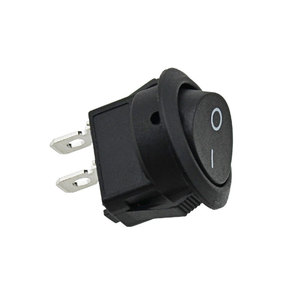 Yuvarlak şekil Rocker anahtarı ON/OFF 2 Pin 6A 250V çapı 16/23MM 2 pozisyon tekne tipi Rocker anahtarı - Product Image 2