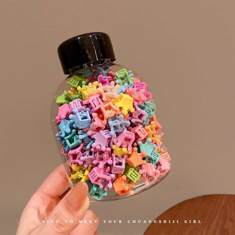 Crown Mixed Color Hair Clips 50pcs Barrel