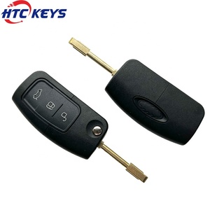 F-ord Focus C-Max Fiesta Galaxy Mondeo用の3ボタンフリップ折りたたみ式カーキーシェルケースカバー - Product Image 2