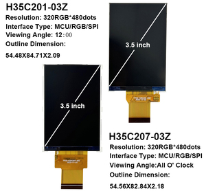 Display LCD TFT da 3.5 pollici risoluzione 320*480 40pin ST7796S MCU SPI RGB interfaccia modulo schermo LCD TFT quadrato - Product Image 5
