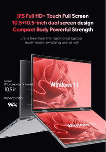 在庫2-in-1ヨガ360 ° ラップトップ/タブレットPC Intel N100デュアル10.5インチIPSタッチスクリーンWindows 11ミニオフィスノートブック - Product Image 5