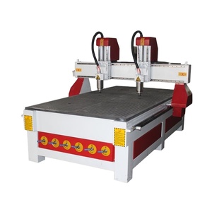 Two Heads Two Spindles 1325 <strong>4</strong> <strong>Axis</strong> <strong>CNC</strong> <strong>Router</strong> Woodworking Machine with Rotary System Easy to Operate - Product Image 1