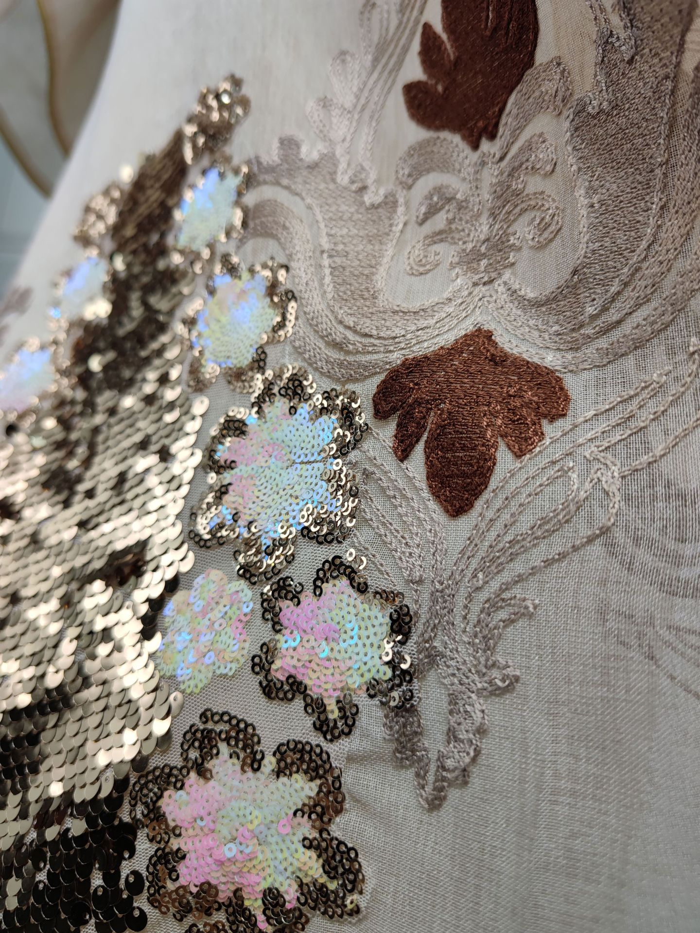 Middle East Women's Muslim Evening Dress Sequin Embroidered Dress Women Islamic Abaya Loose Autumn Casual Dress Islamic Clothing