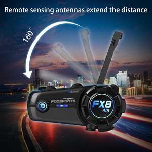 Fodsports FX8 Air Interphone Árbitro motocicleta intercomunicador Bluetooth casco manos libres Llamada Sistema de comunicación walkie talkie - Product Image 2