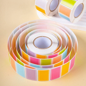 Bview Art 500pcs Assorted Color Rectangular <strong>Coding</strong> Labels Rolls Adhesive Solid Colors Tags Stickers for Inventory Organize - Product Image 6