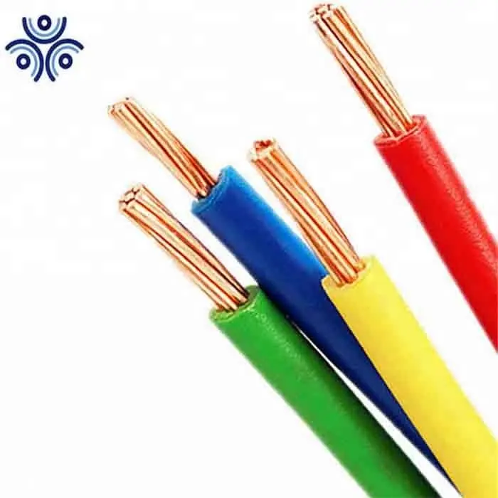 UL 600v THHN de 14 12 10 AWG conductor de cobre con aislamiento de PVC de Nylon chaqueta THW cable eléctrico y cable