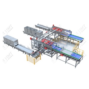 Paletizador automático de lata de alto rendimiento y máquina paletizadora automática Sistema de jaula de descarga de carga
