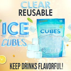 Đô Thị Yếu Tố Cần Thiết Nhanh Chóng Đóng Băng Tái Sử Dụng Và Nắp Kéo Rõ Ràng Nhựa Vuông <span class=keywords><strong>Ice</strong></span> <span class=keywords><strong>Cubes</strong></span> Nhanh Chóng Đóng Băng Cho Thanh Đồ Uống Và Các Bên - Product Image 2