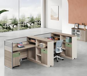 Escritorio contemporáneo de un solo ordenador, moderno, sencillo y elegante, escritorio de madera para oficina, muebles de oficina para edificio de oficinas - Product Image 6