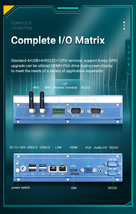 LH10-WIPC Fanless Embedded Box Computer I5 7th Gen 8g RAM 128g SSD Edge Computing industriale Mini PC per l'automazione industriale - Product Image 3