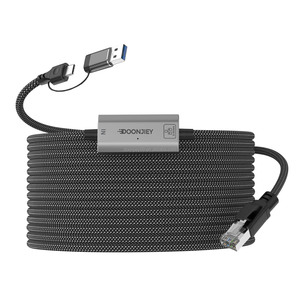 Doonjiey tipo C USB a RJ45 ad alta velocità Ethernet 1000M/2.5G cavo Hub Switch adattatore per computer portatile e rete di lavoro cavo di lavoro - Product Image 3